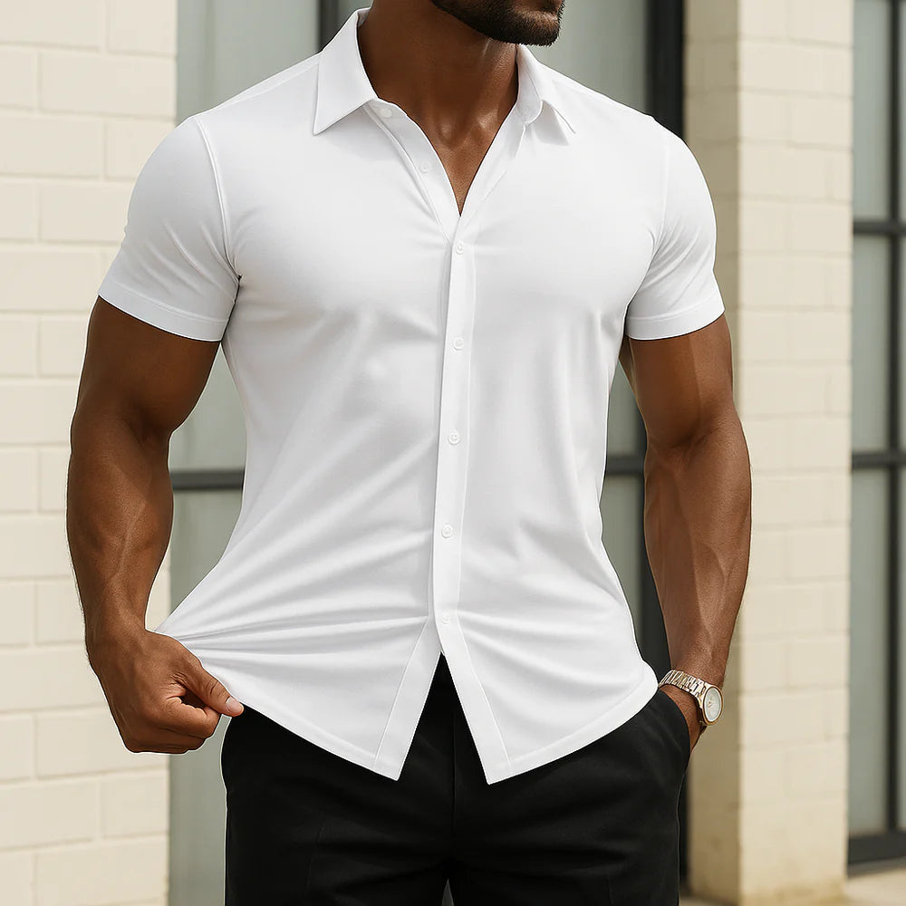 Camisa de vestir Palermo - elástica de corte entallado
