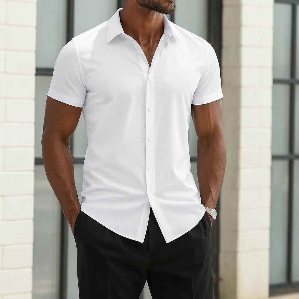Camisa de vestir Palermo - elástica de corte entallado