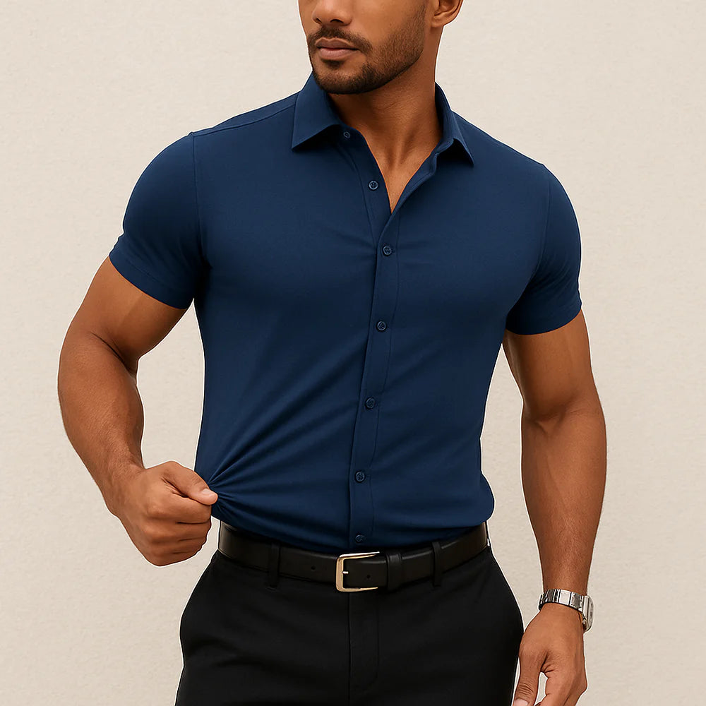 Camisa de vestir Palermo - elástica de corte entallado