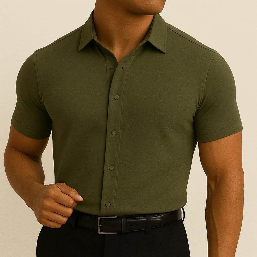 Camisa de vestir Palermo - elástica de corte entallado